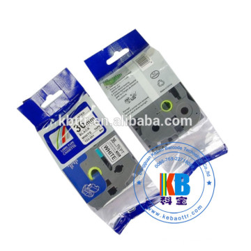 Weiß auf schwarzem Etikettenband kompatibles Tz 345-Farbband für den Etikettendrucker